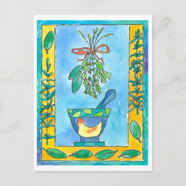 Rosemary Bay Laurel Cooking Örters Vykort (Framsida)