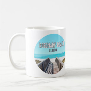 Rosemary Beach Florida Bukt Kusten Vintage Kaffemugg
