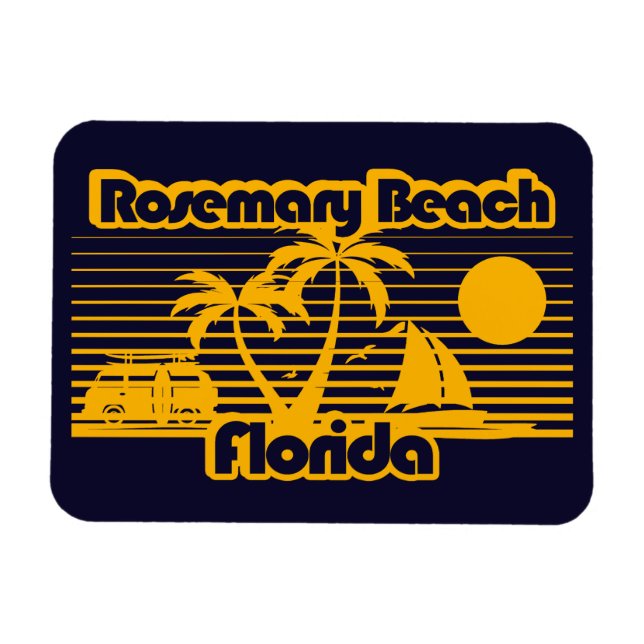 Rosemary Beach Florida Magnet (Horisontell)