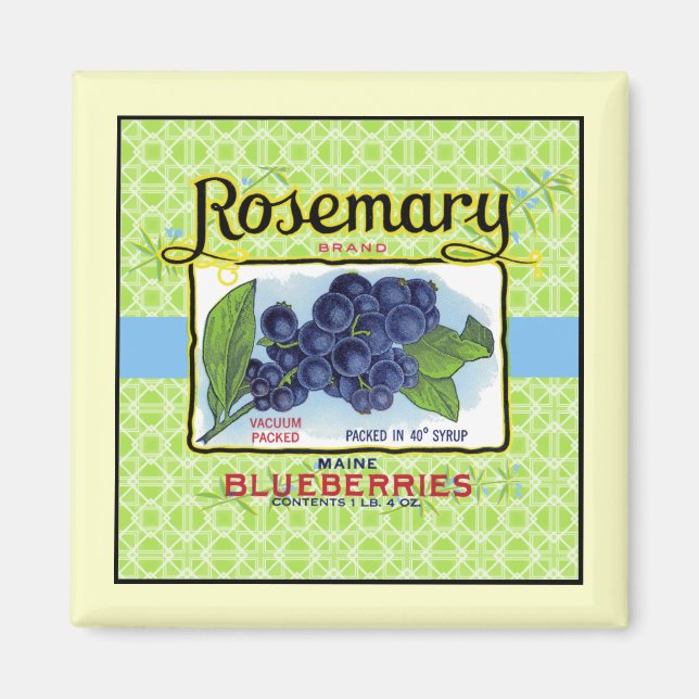 Rosemary Blueberry Magnet (Framsidan)