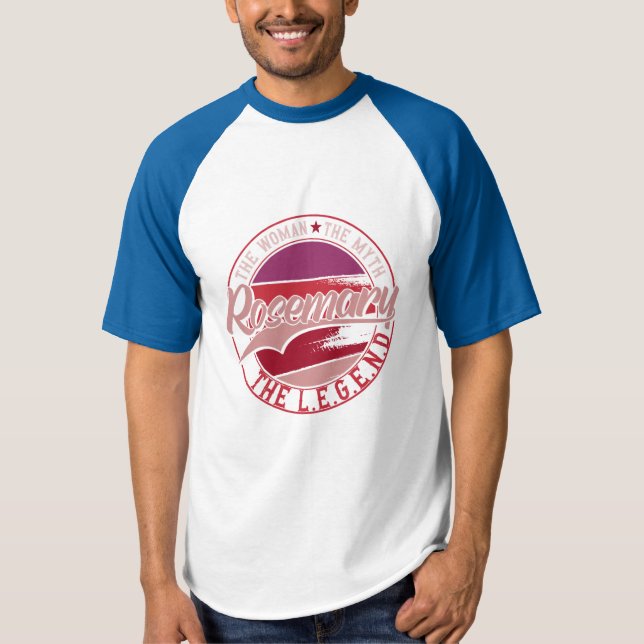 Rosemary Dam i Myth the Legend T Shirt (Framsida)