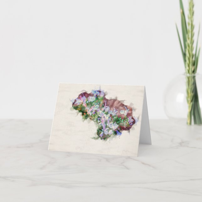 Rosemary Flower Card Kort (Framsida)