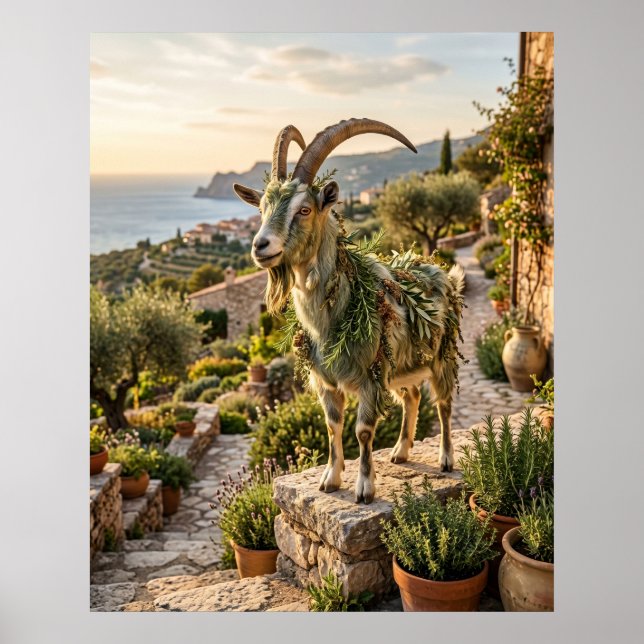 Rosemary Goat Terrace Glow Poster (Framsidan)