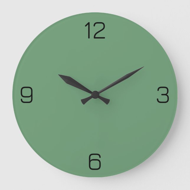 Rosemary Grönt 699B72 Färg - tillval till Namn Stor Klocka (Framsida)