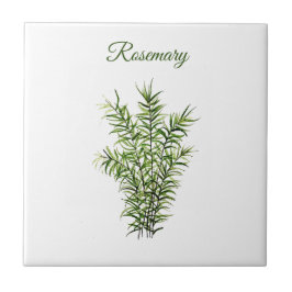 Rosemary Herb Greenery Kitchen Culinary Grönt chic Kakelplatta