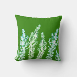Rosemary Herb Löv Gren Cushion Dekorativ kudde