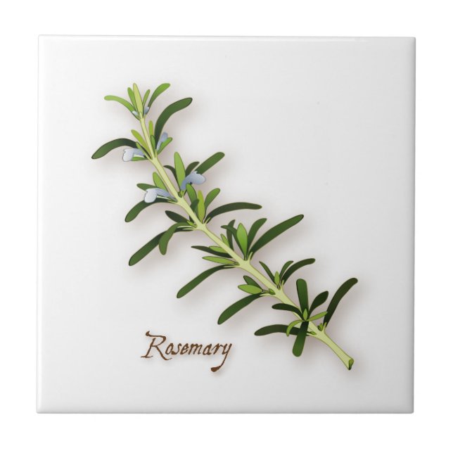 Rosemary Herb Tile Kakelplatta (Framsidan)