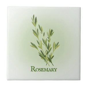Rosemary Herbal Design Ceramic Tile Kakelplatta