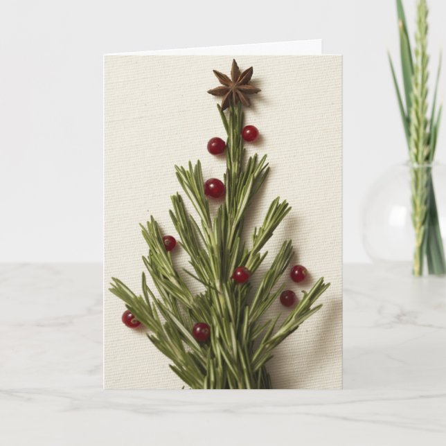 Rosemary Julgran Greeting Card Helgkort (Framsida)