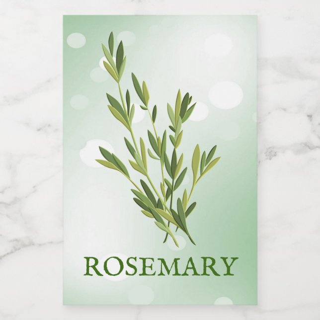 Rosemary Örters Label Mat Etikett (Singel etikett)