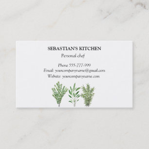 Rosemary Thyme Sage Örters Culinary Chef Pots Visitkort