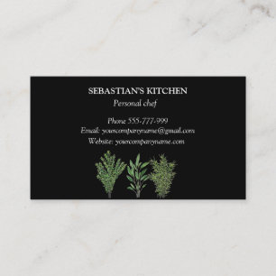 Rosemary Thyme Sage Örters Culinary Chef Pots Visitkort