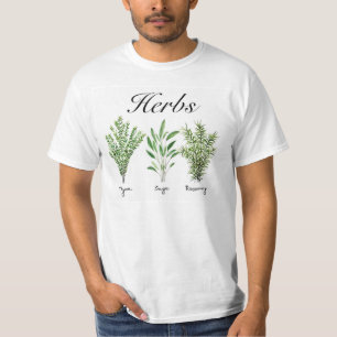 Rosemary Thyme Sage Örters Culinary Kitchen Chef T Shirt