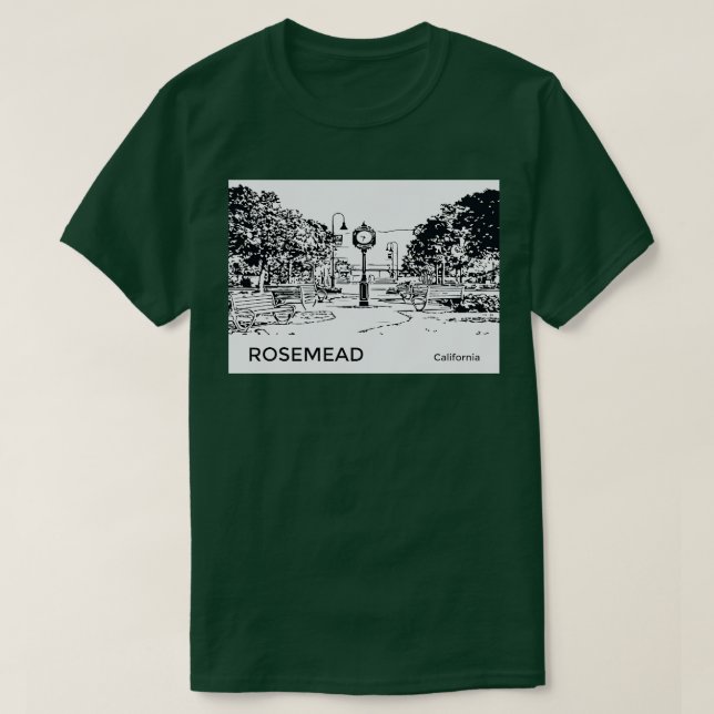 Rosemead California TShirt T Shirt (Design framsida)