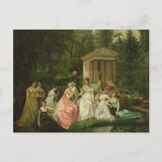 Rosen från Malmaison, cirka 1867 Vykort (Framsida)