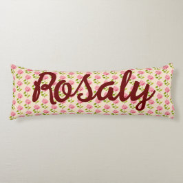Rosen Muster rosa pink Kroppskudde
