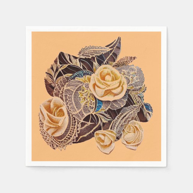 Rosen und Spitzen Pappersservett (Framsidan)