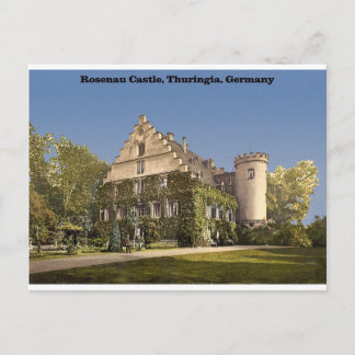 Rosenau slott, Thüringen, Tyskland Vykort