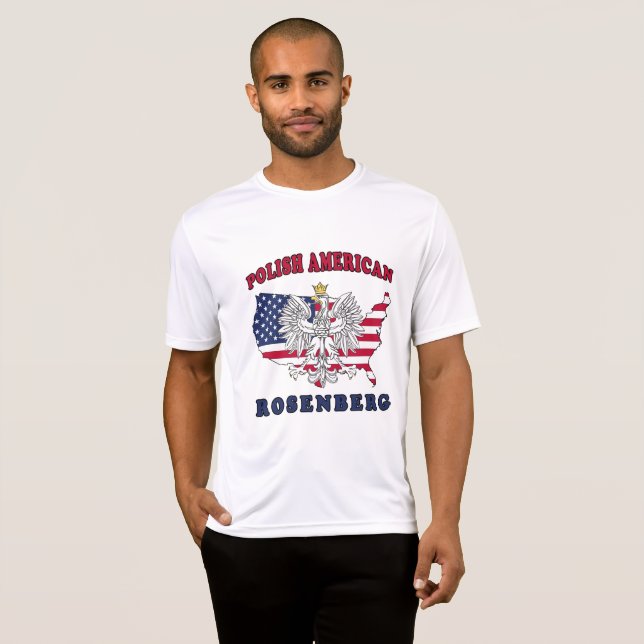 Rosenberg Texas polsk amerikan T Shirt (Hel framsida)