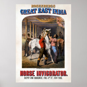 Rosenbergs Underbara Öster India Horse Invigorator Poster