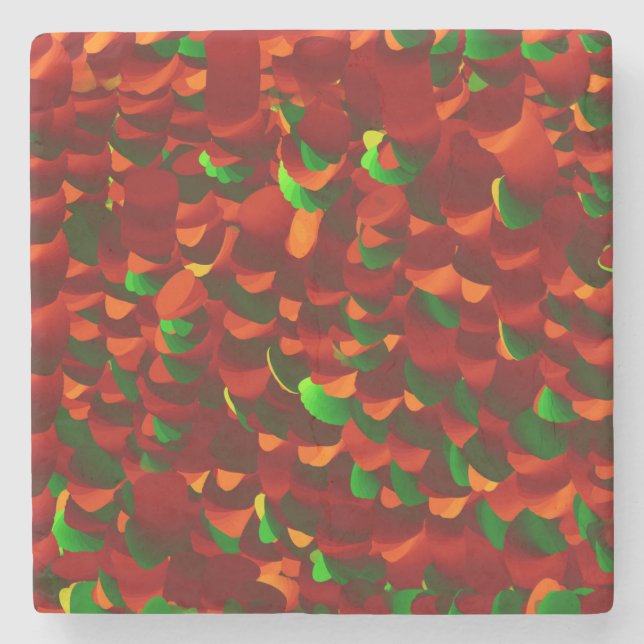  Rosenblätter abstrakt Stenunderlägg (Framsidan)