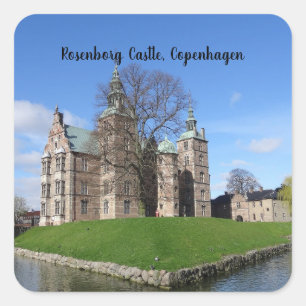 Rosenborg Castle, Köpenhamn, Danmark Fyrkantigt Klistermärke