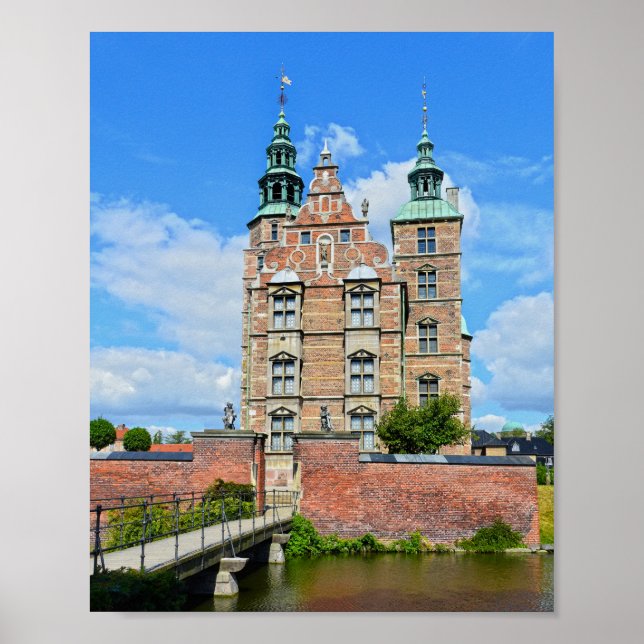 Rosenborg Castle, Köpenhamn, Danmark Poster (Framsidan)