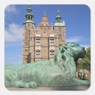 Rosenborgs slott, Köpenhamn, Danmark Fyrkantigt Klistermärke