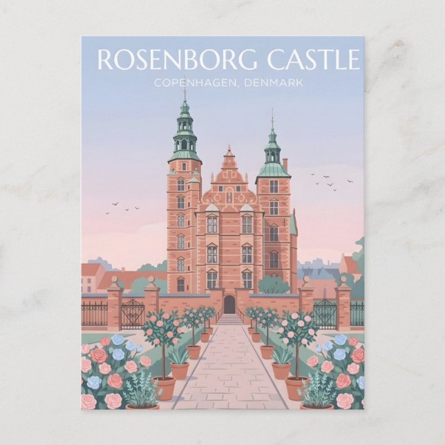 Rosenborgs slott Köpenhamn Royal Treasures Postca Vykort (Framsida)