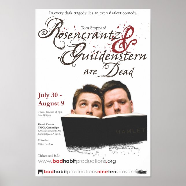 Rosencrantz & Guildenstern Poster (Framsidan)