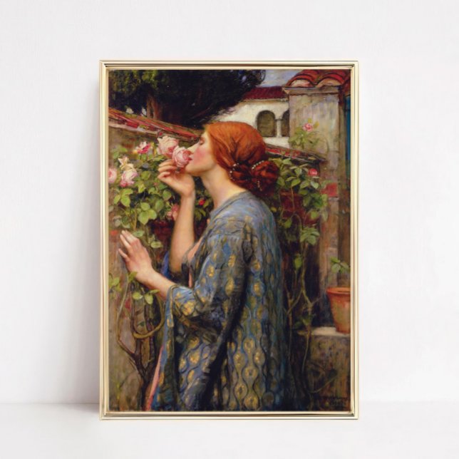 Rosenes själ av John William Waterhouse Poster (John_William_Waterhouse_-_The_Soul_of_the_Rose,_1903)
