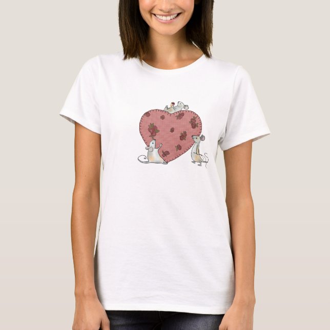 Rosenherz T Shirt (Framsida)