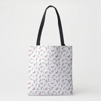 Rosenknopp Blommigt Bag Tygkasse