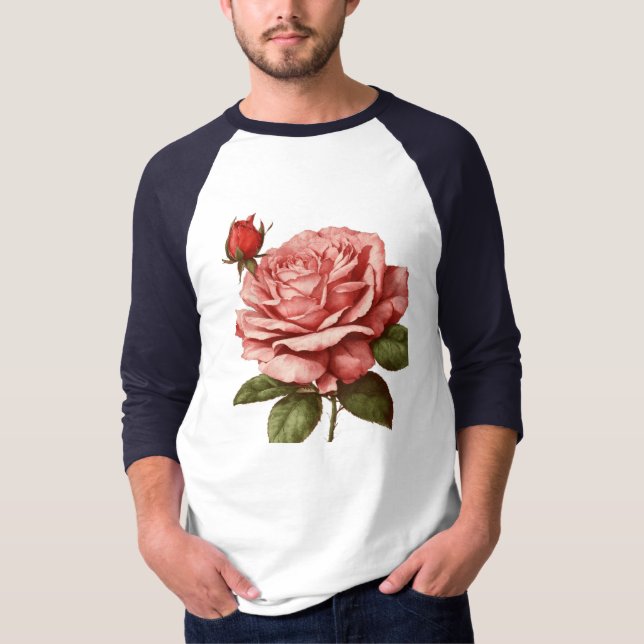 Rosenknopp Bloom T-Shirt (Framsida)