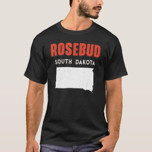 Rosenknopp South Dakota USA State America Travel S T Shirt