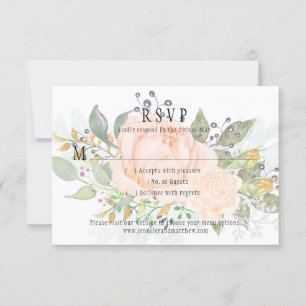 Rosenknoppar för Gult i Soft Peach Ro Greenery OSA Kort