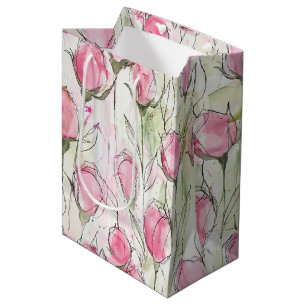 Rosenknoppar för Rosa vattenfärgsfärger