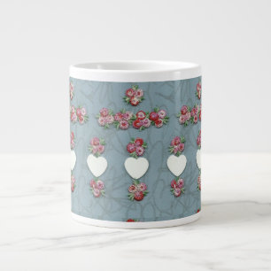 Rosenknoppar och utfrågningar jumbo mugg