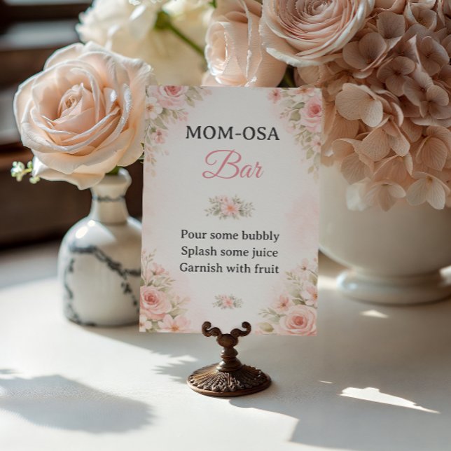 Rosenskäm Blommig Mom-Osa Bar Bebisdopp Skylt (Skapare uppladdad)