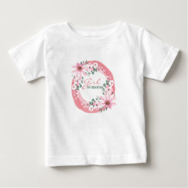 Rosenskäm Rosaflickig Bebis Babyfest T Shirt