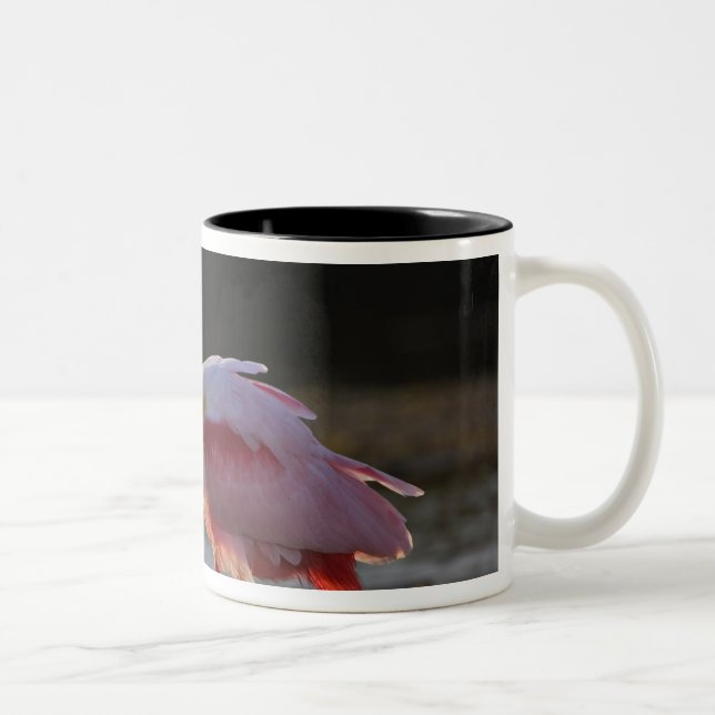 Rosenskedstork, Ajaia ajaja, Ding Darling Två-Tonad Mugg (Höger)