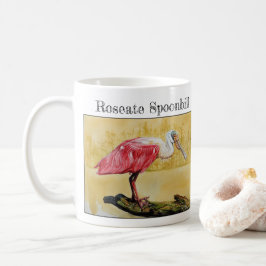 Rosenskedstork ( Platalea ajaja ) Kaffemugg