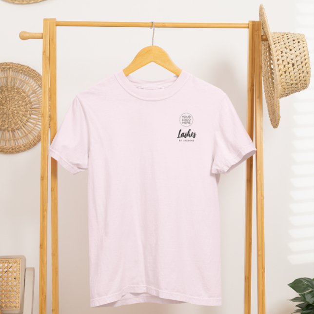 Rosenskift Script Logotyp Ögonfransstudio Personal T Shirt (Skapare uppladdad)