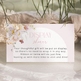 Rosenskiftande Blomster Baby Shower Display Dusch Tilläggskort