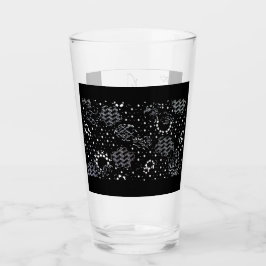 Rosenskiss och stjärnljus silkscreen glasvaror glaskopp