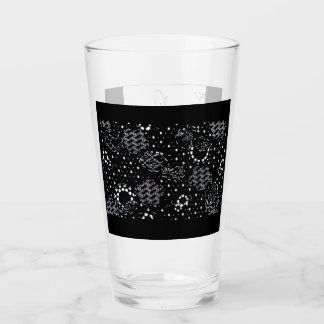 Rosenskiss och stjärnljus silkscreen glasvaror glaskopp