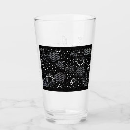 Rosenskiss och stjärnljus silkscreen glasvaror glaskopp