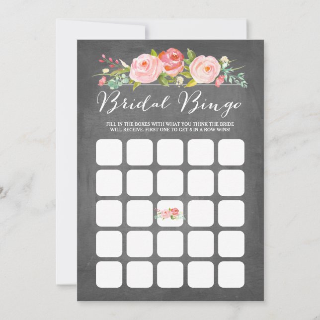 Rosenträdgårds Bröllopsdusch Bingo (Framsida)