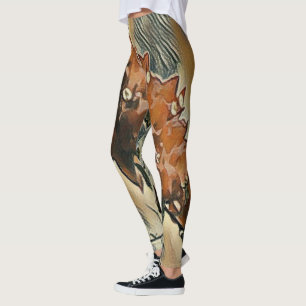 Rosenträds Leggings i Konststil
