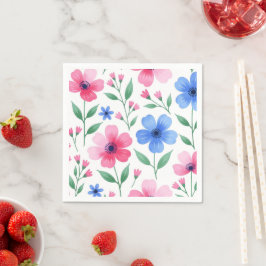 Rosenvatten Blommar Glädje Pappersservett